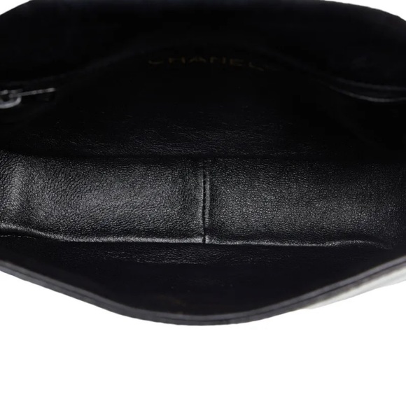 💯AUTH CHANEL MINI FLAP BAG PATENT BLACK LEATHER GOLD CHAIN SHOULDER CROSSBODY - Picture 6 of 15